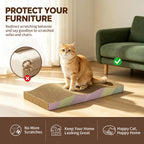 Cat Scratching Board 2-Pack, Reversible Cat Scratcher Pad