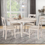 Modern Dining Table Set For 4, Round Table And 4 Kitchen Room Chairs