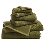Cotton Diamond Waffle Weave Bath Towel Set - Grayson Collection