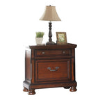 Panel 3 Piece Bedroom Set with Nightstands - Dark Gray or Dark Brown