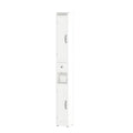 Slim Tall Bathroom Storage Cabinet With Adjustable Shelves, 2 Doors Freestanding Cabinet - White