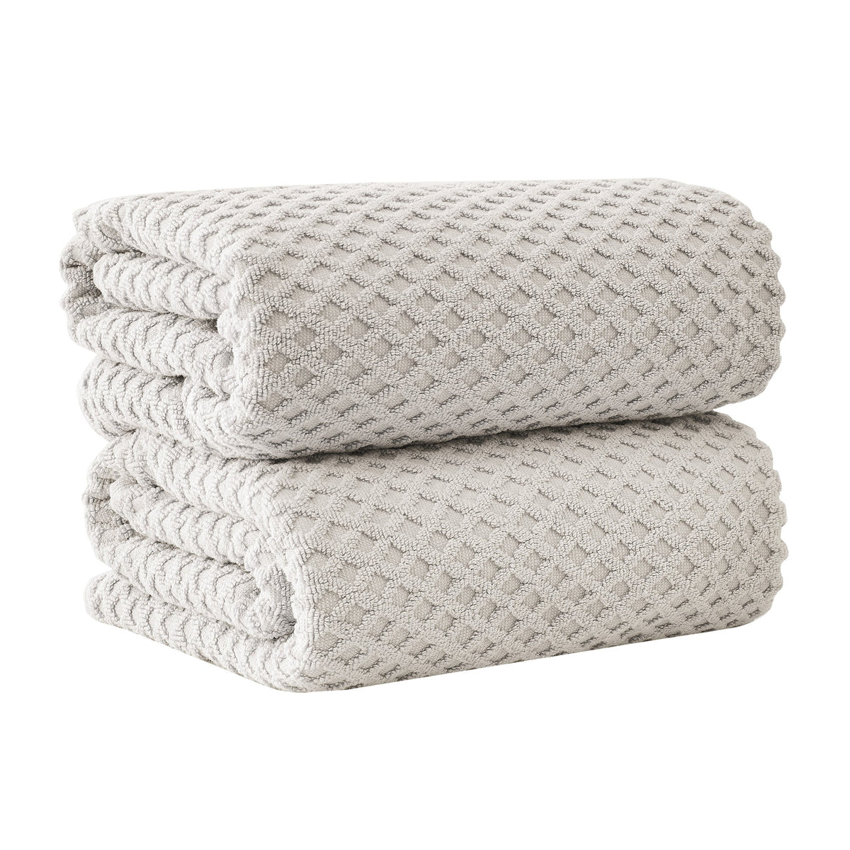 Cotton Diamond Waffle Weave Bath Towel Set - Grayson Collection