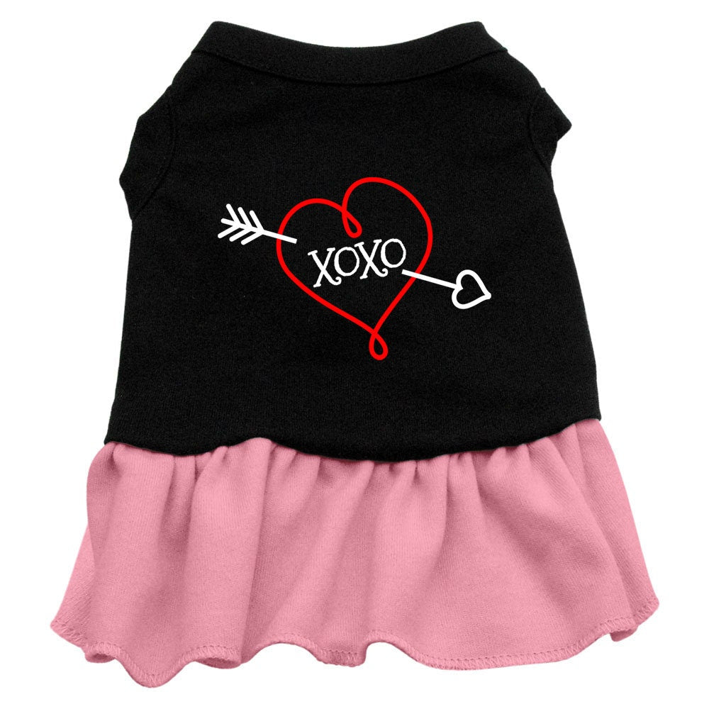 Pet Dress, Screen Printed, "XOXO"