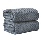 Cotton Diamond Waffle Weave Bath Towel Set - Grayson Collection