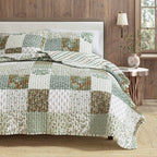 Floral Patchwork Quilt Set - Damia Collection