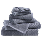 Cotton Diamond Waffle Weave Bath Towel Set - Grayson Collection