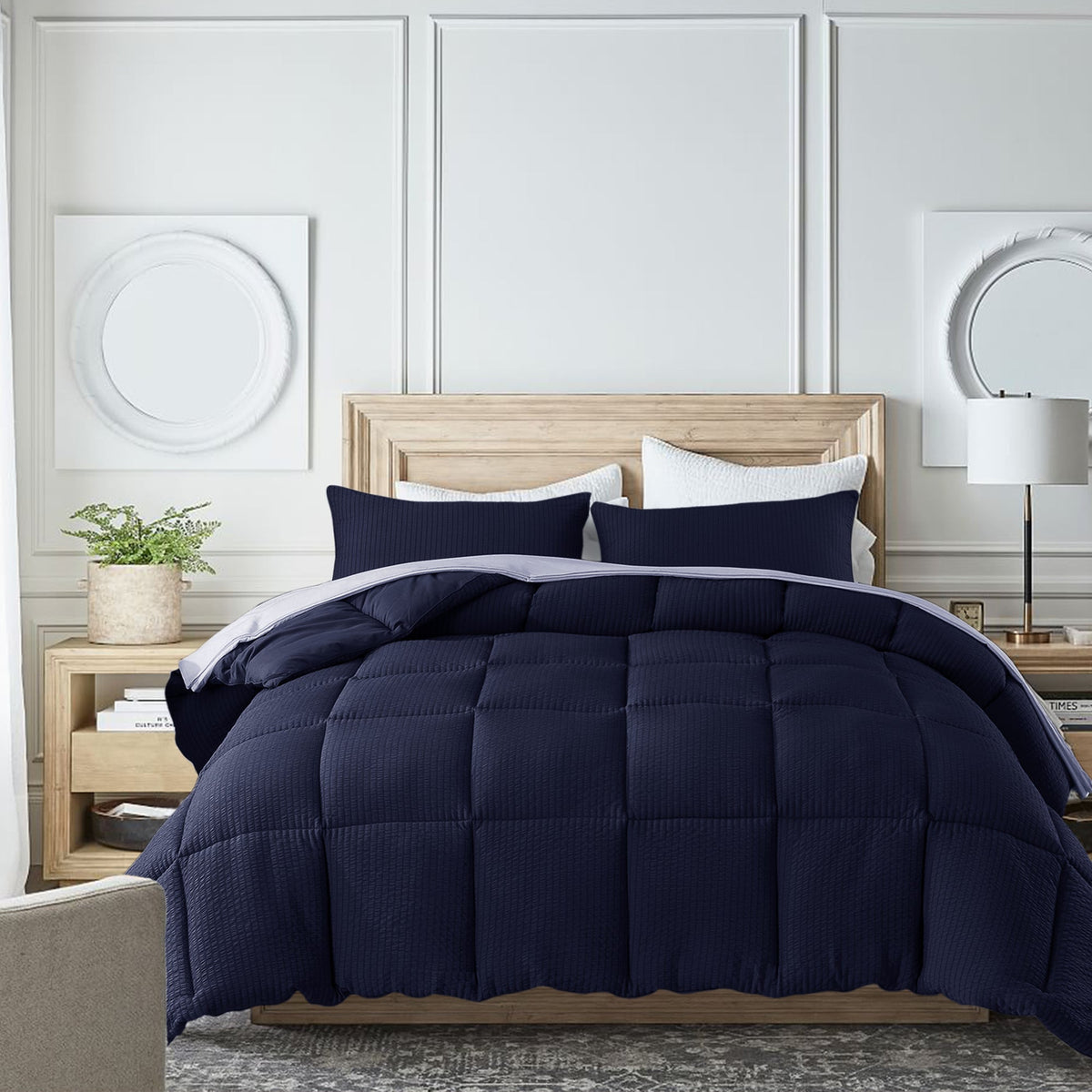 Kasentex Reversible All-Season Comforter Twin/Queen/King -  Bedding