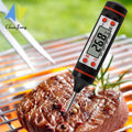 Kitchen Probe Thermometer 304 Stainless Steel Measuring Food Barbecue Milk Soup Oil Thermometer Digital Water Thermometer for Liquid Candle Instant