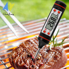 Kitchen Probe Thermometer 304 Stainless Steel Measuring Food Barbecue Milk Soup Oil Thermometer Digital Water Thermometer for Liquid Candle Instant