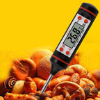 Kitchen Probe Thermometer 304 Stainless Steel Measuring Food Barbecue Milk Soup Oil Thermometer Digital Water Thermometer for Liquid Candle Instant