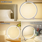 LED Table Lamp Bedroom Bedside Lamp Round Acrylic
