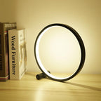 LED Table Lamp Bedroom Bedside Lamp Round Acrylic
