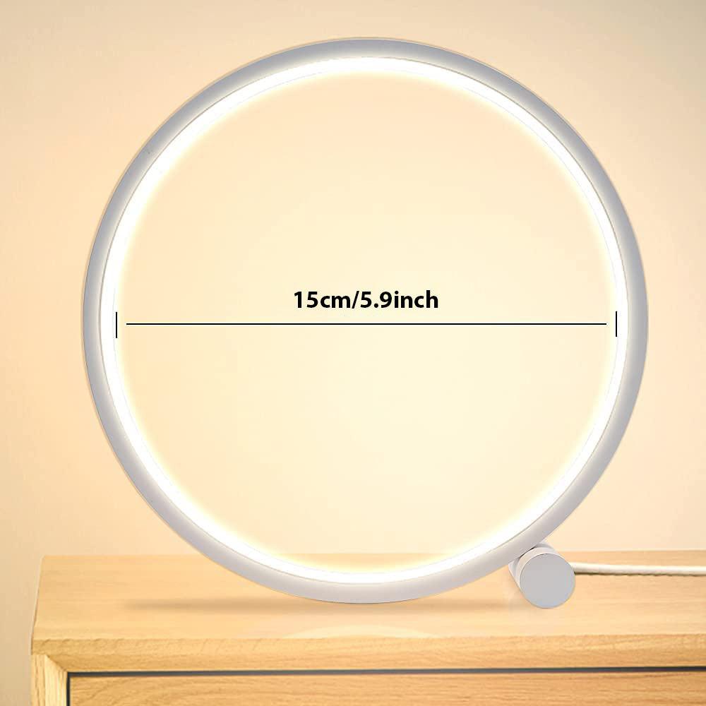 LED Table Lamp Bedroom Bedside Lamp Round Acrylic