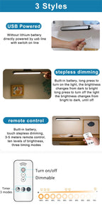 Led Table Lamp Wireless Desk Light USB Rechargeable