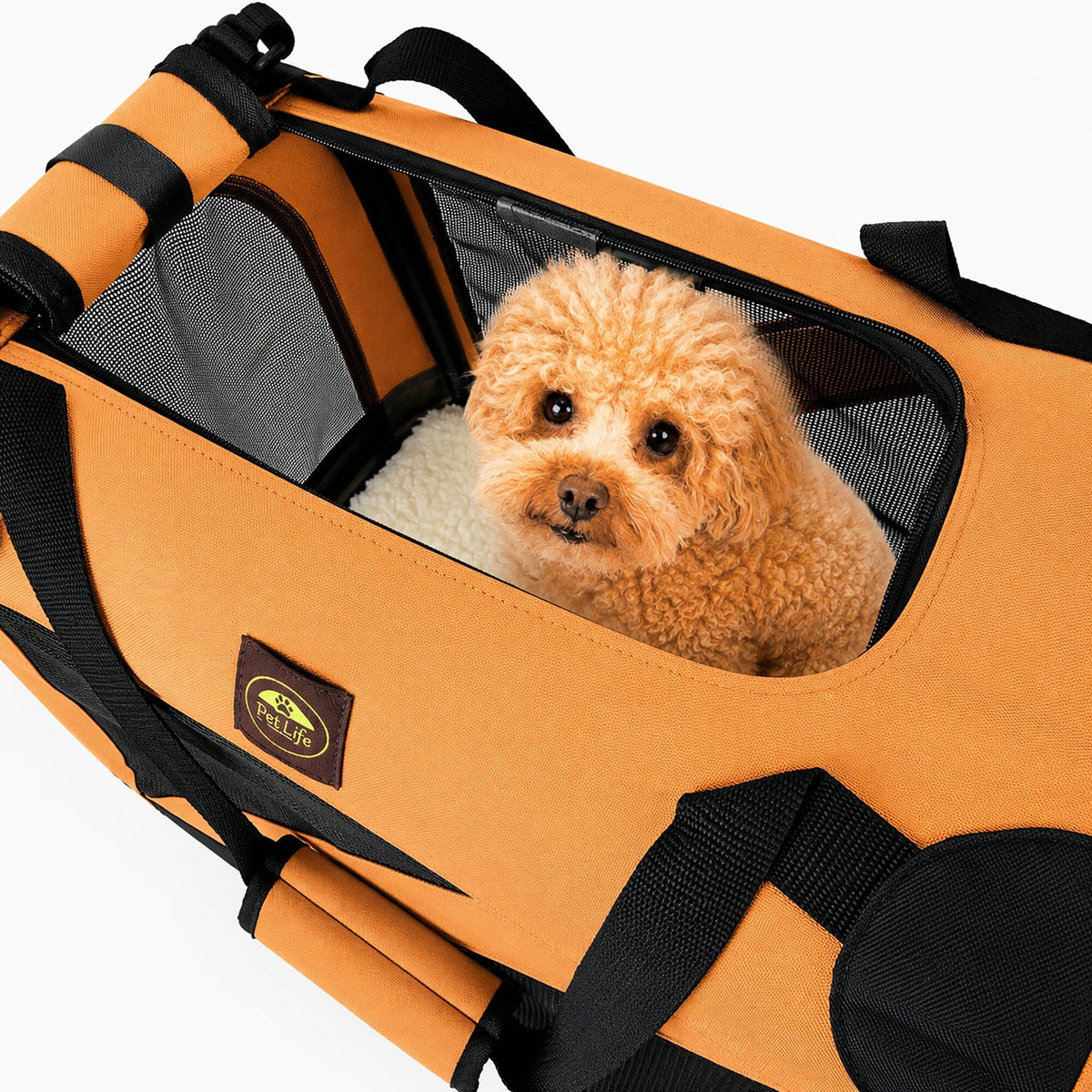 Pet Life ® '360° Vista View' Zippered Soft Folding Collapsible Durable Metal Frame