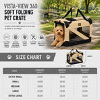 Pet Life ® '360° Vista View' Zippered Soft Folding Collapsible Durable Metal Frame