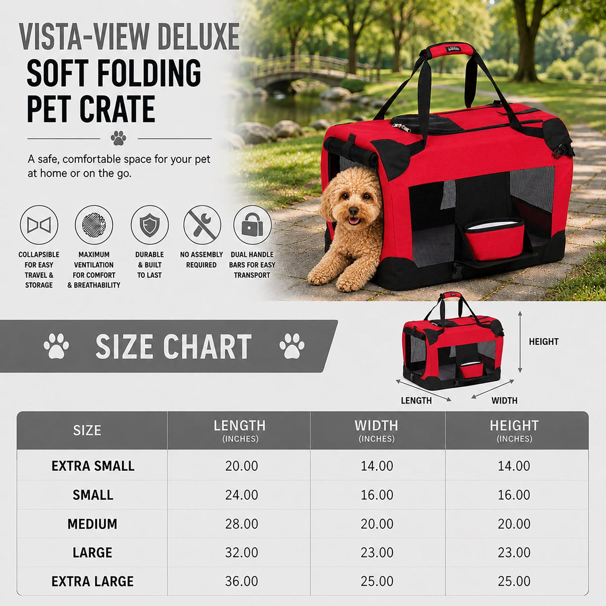 Pet Life ® 'Deluxe 360° Vista View' Zippered Soft Folding Collapsible Metal Framed