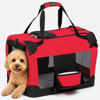 Pet Life ® 'Deluxe 360° Vista View' Zippered Soft Folding Collapsible Metal Framed