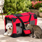Pet Life ® 'Deluxe 360° Vista View' Zippered Soft Folding Collapsible Metal Framed