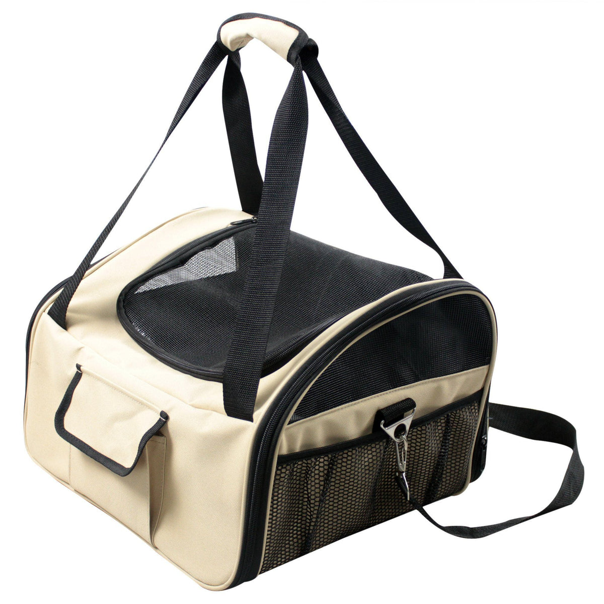Pet Life ® 'Ultra-Lock' Collapsible Safety Travel Wire Folding Pet Dog Carseat