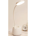 LED Table Lamp With Pen Holder Touch Dimmable Flexo Desk Lamp USB Rechargeable