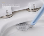 Silicone Bristles Toilet Brush And Holder For Bathroom