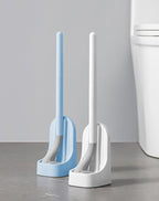 Silicone Bristles Toilet Brush And Holder For Bathroom
