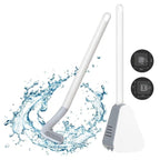 Silicone Bristles Toilet Brush And Holder For Bathroom
