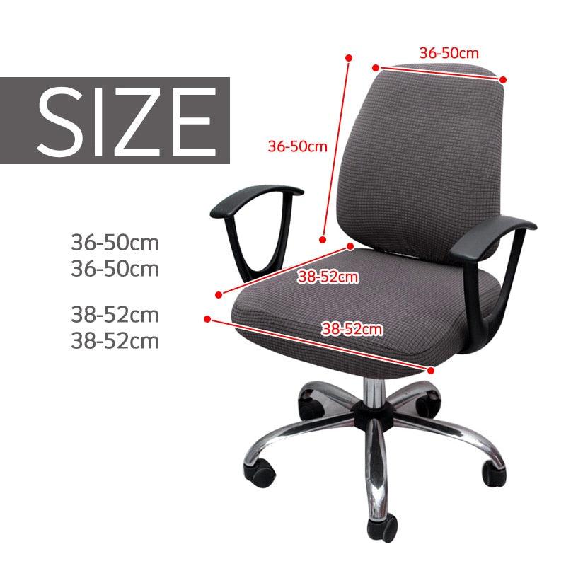 Thicken Solid Office Computer Chair Cover Spandex Split Seat Cover Universal