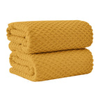 Cotton Diamond Waffle Weave Bath Towel Set - Grayson Collection