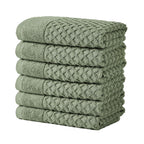 Cotton Diamond Waffle Weave Bath Towel Set - Grayson Collection