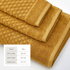 Cotton Diamond Waffle Weave Bath Towel Set - Grayson Collection