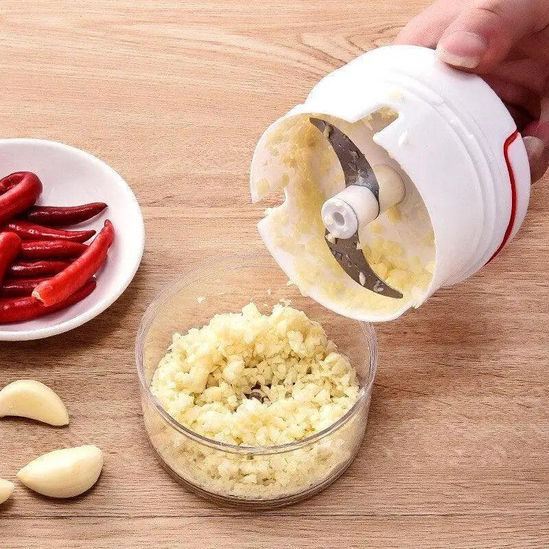 White Mini Multifunctional Kitchen Accessories Vegetable Press Manual Puller